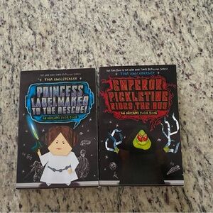 An Origami Yoda Book lot 0f 2 Princess Label Maker Emperor Pickletine boys
